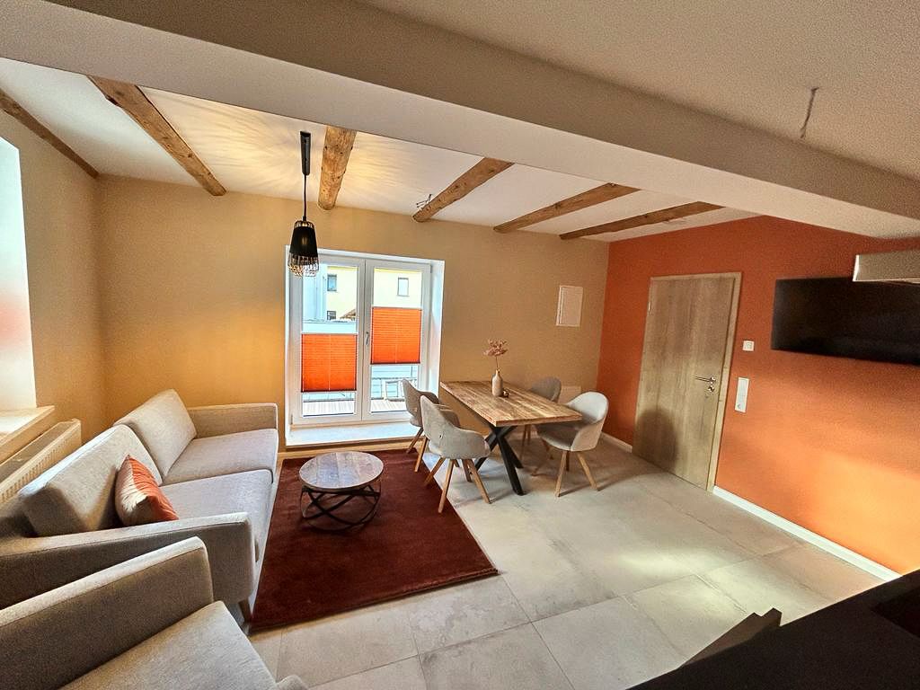 Fotos vom Apartment 3 im Ferienhaus Alte Schmiede der Familie Schlag im Weindorf Roßbach bei Naumburg im Saale-Unstrut-Weinanbaugebiet